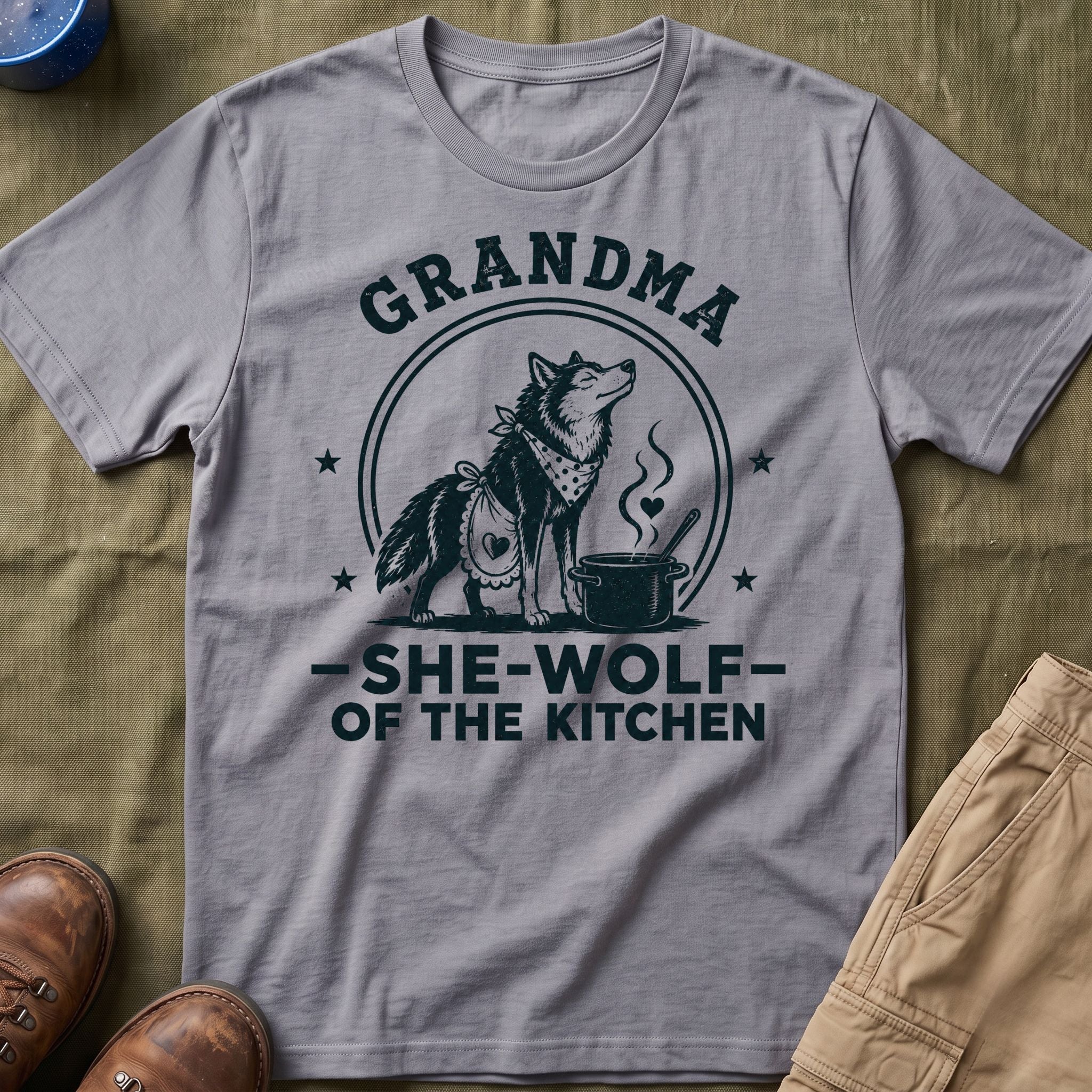 Grandma — She-Wolf Of The Kitchen Matching T-Shirt
