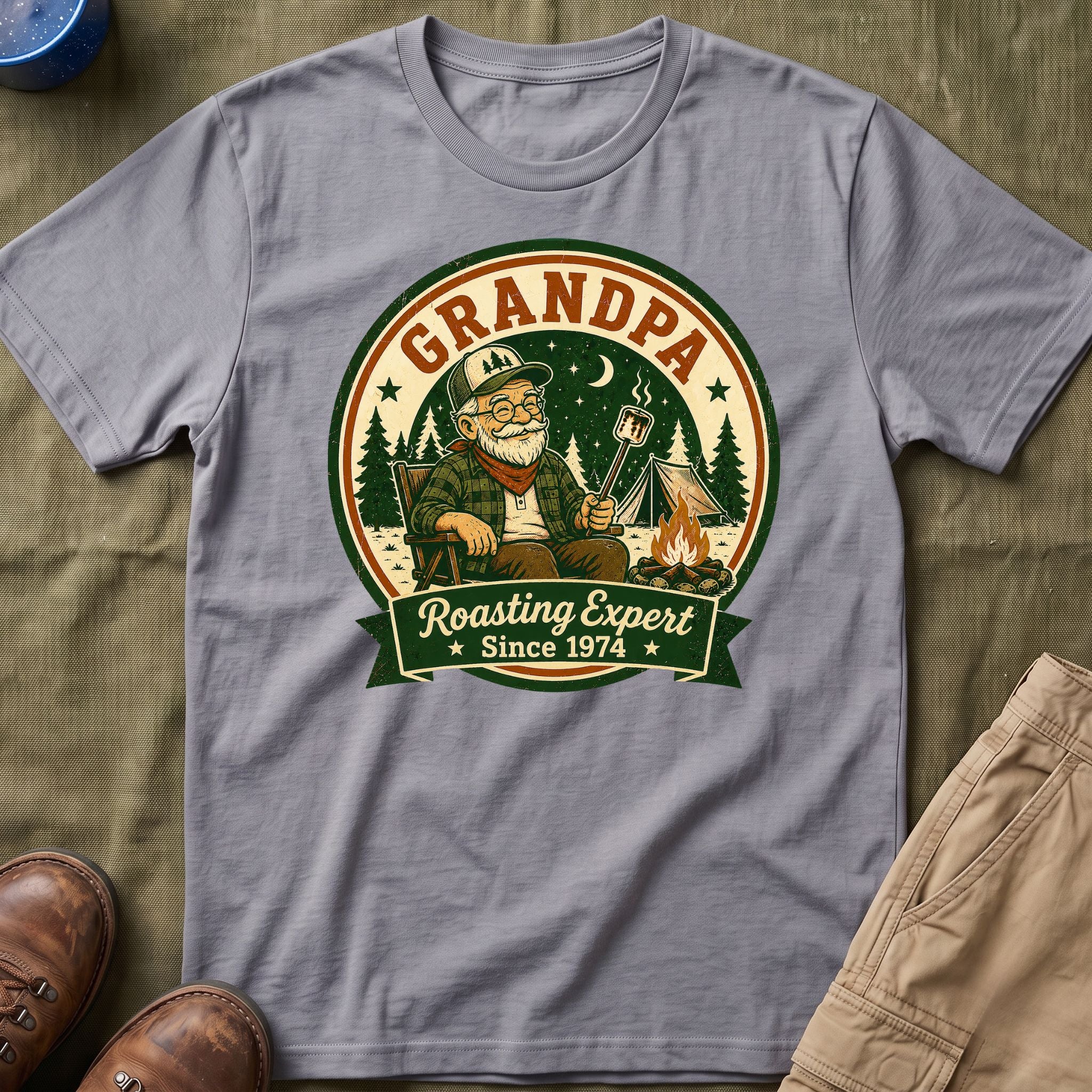 Grandpa — Roasting Expert Since 1974 Matching T-Shirt