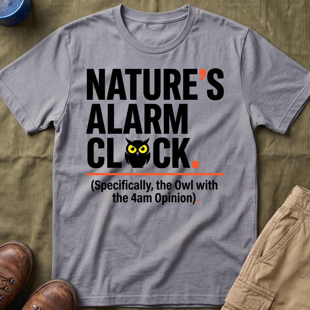 Nature's Alarm Clock Family Camping T-Shirt