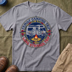 Family Camping Trip — Long Strange Trip With Skeleton T-Shirt