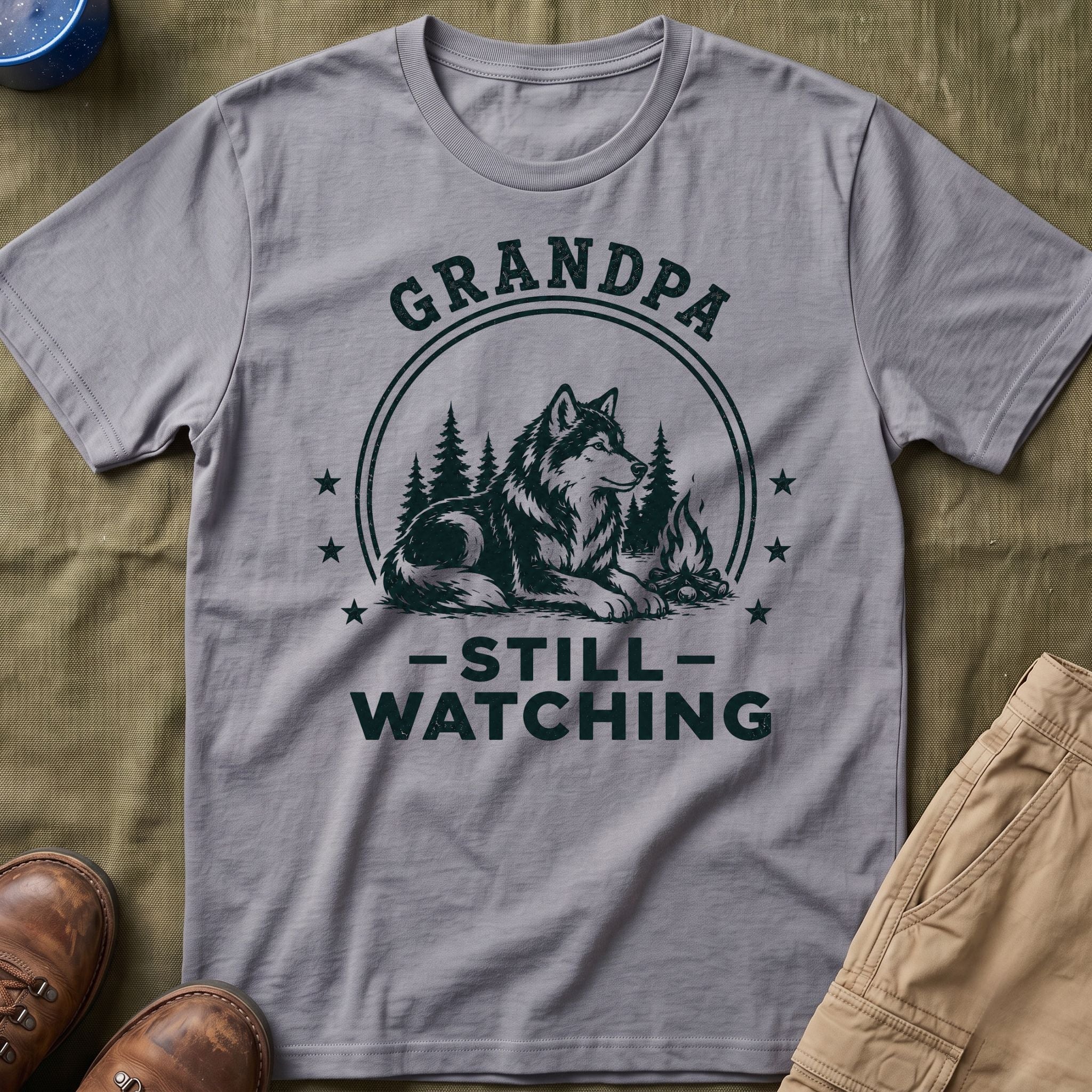 Grandpa — Still Watching Matching T-Shirt