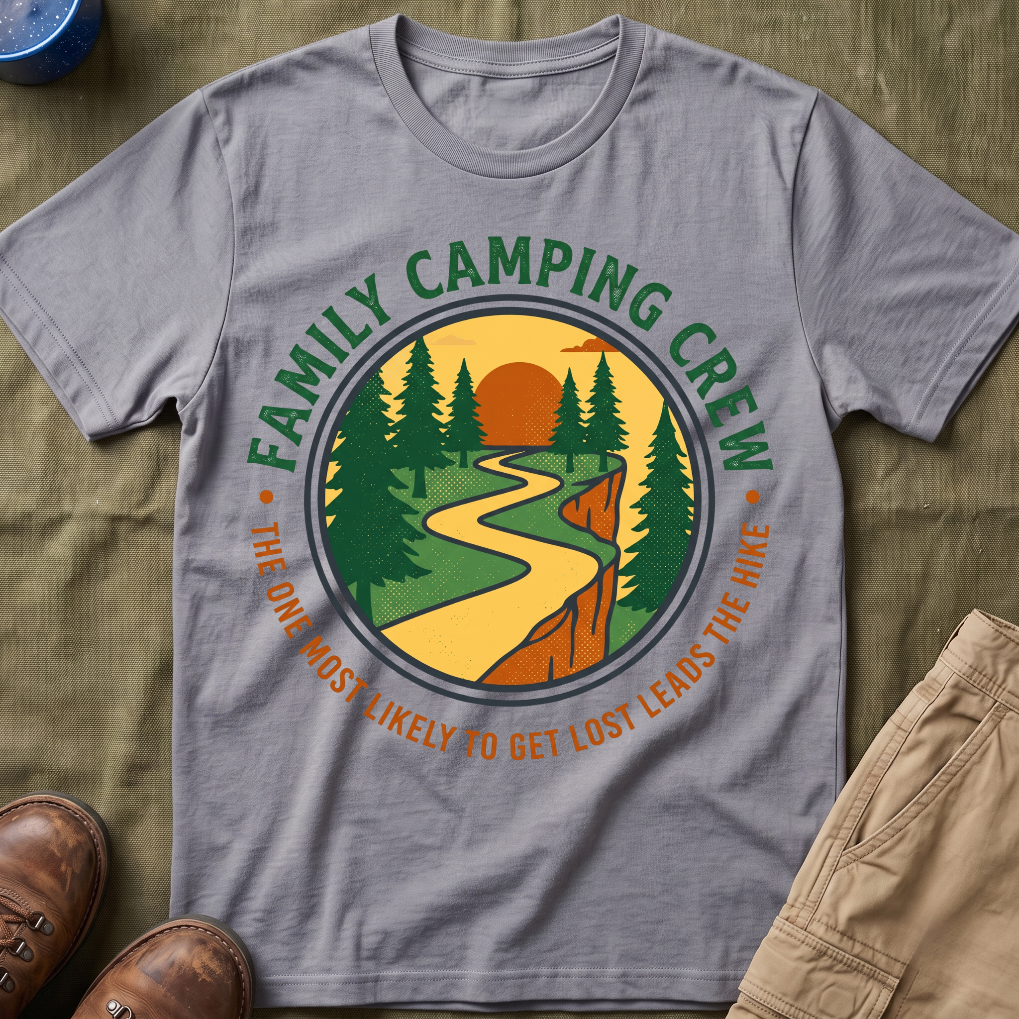 The One Most Likely To Get Lost Leads The Hike — Classic T-Shirt