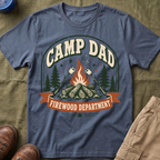 Camp Dad — Firewood Department Retro T-Shirt