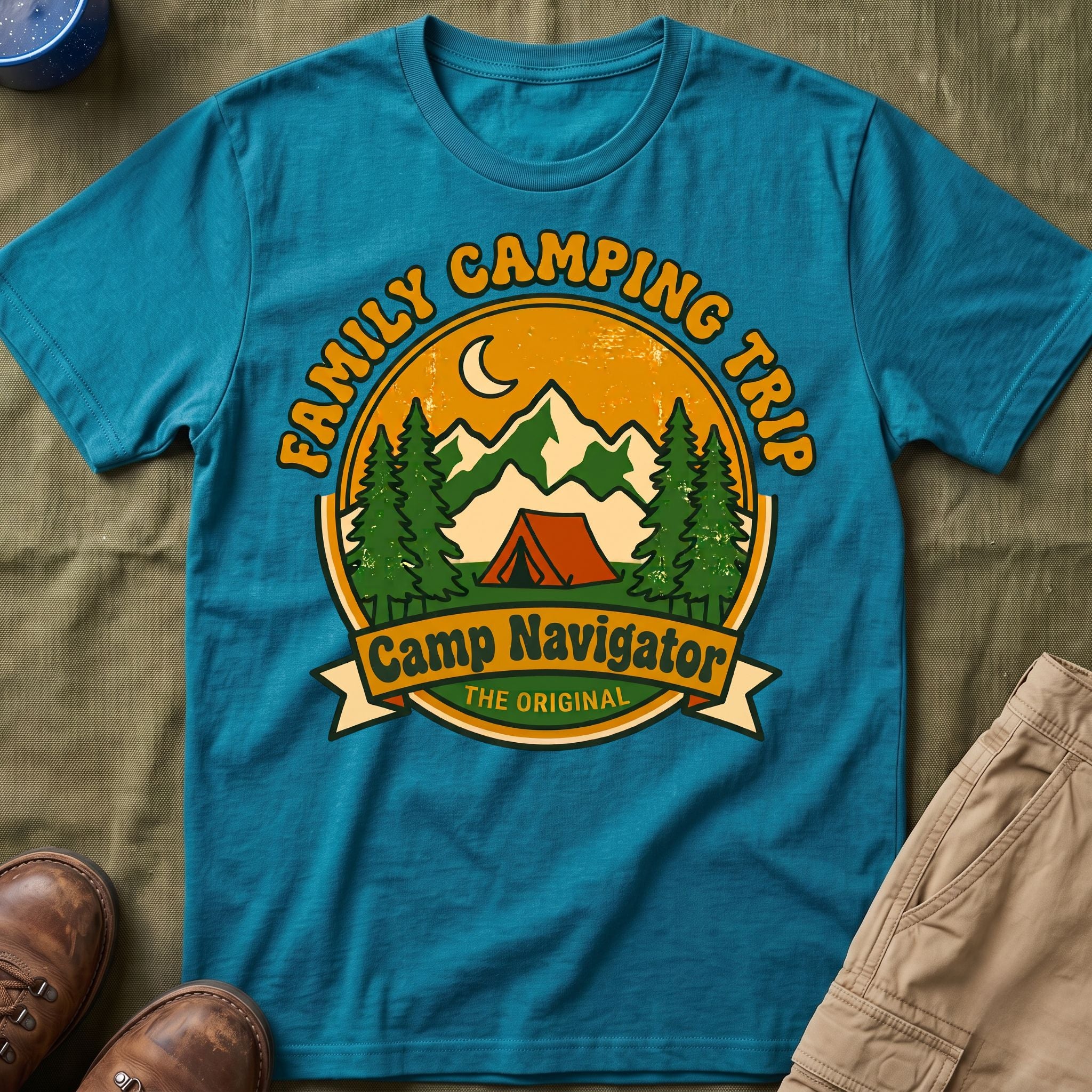 Family Camping Trip — Camp Navigator Matching T-Shirt