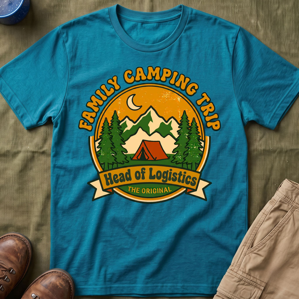 Family Camping Trip — Head of Logistics Matching T-Shirt