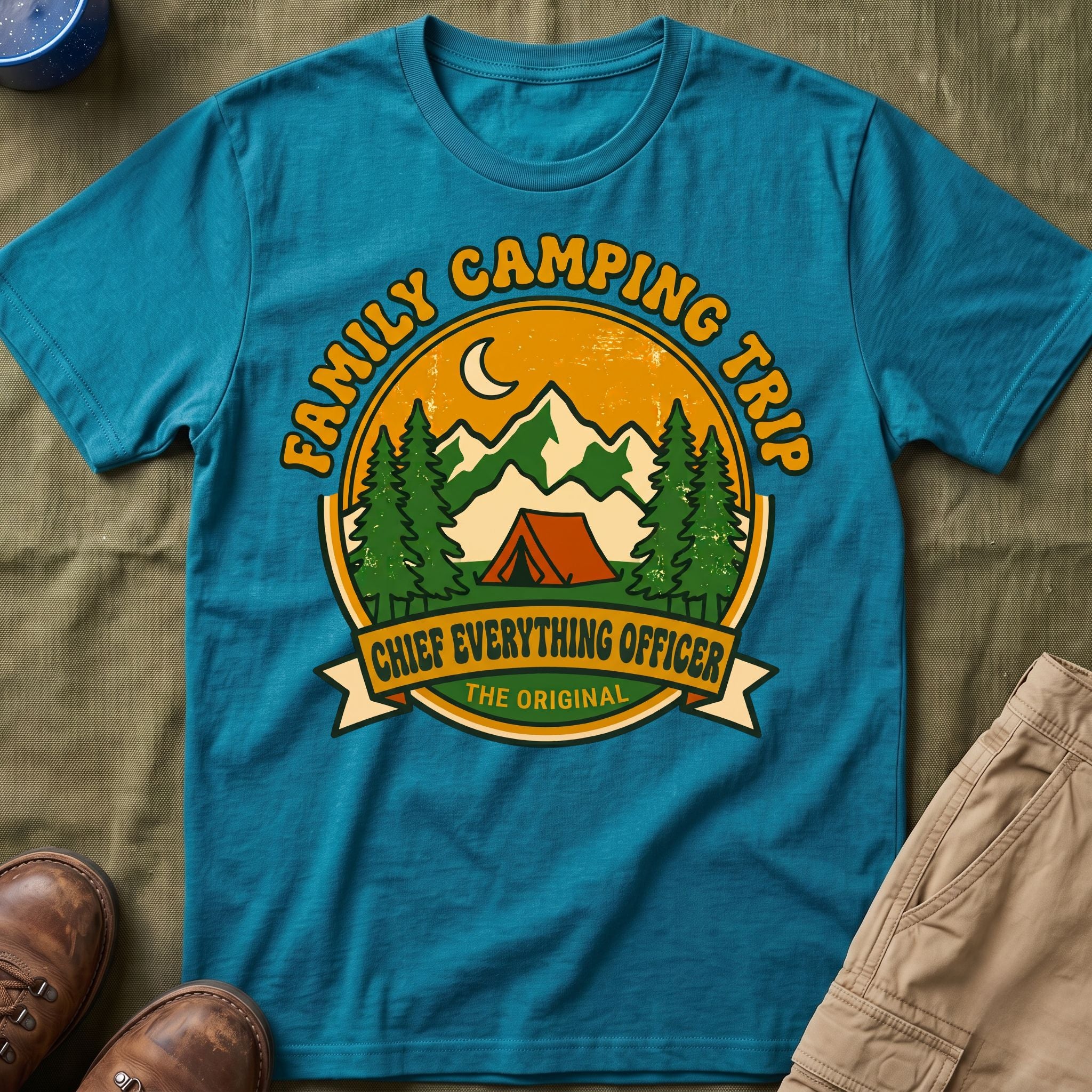 Family Camping Trip — Chief Everything Officer Matching T-Shirt