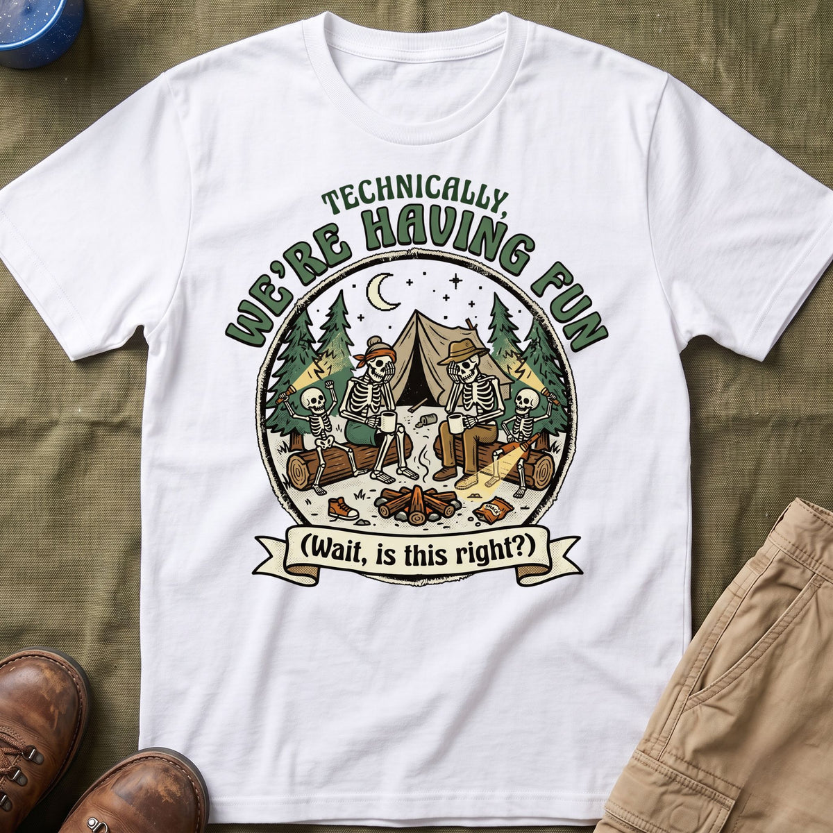 Technically We're Having Fun With Skeleton T-Shirt