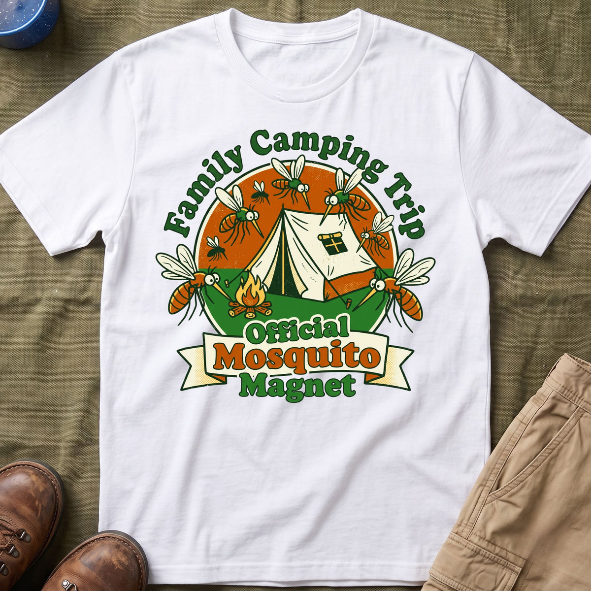 Family Camping Trip — Official Mosquito Magnet Matching T-Shirt