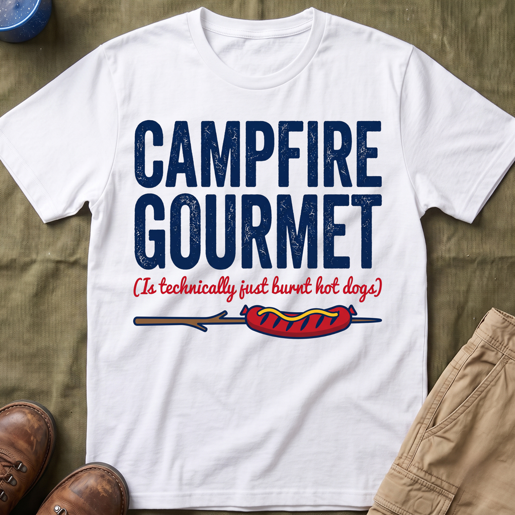 Campfire Gourmet (Is Technically Just Burnt Hot Dogs) T-Shirt