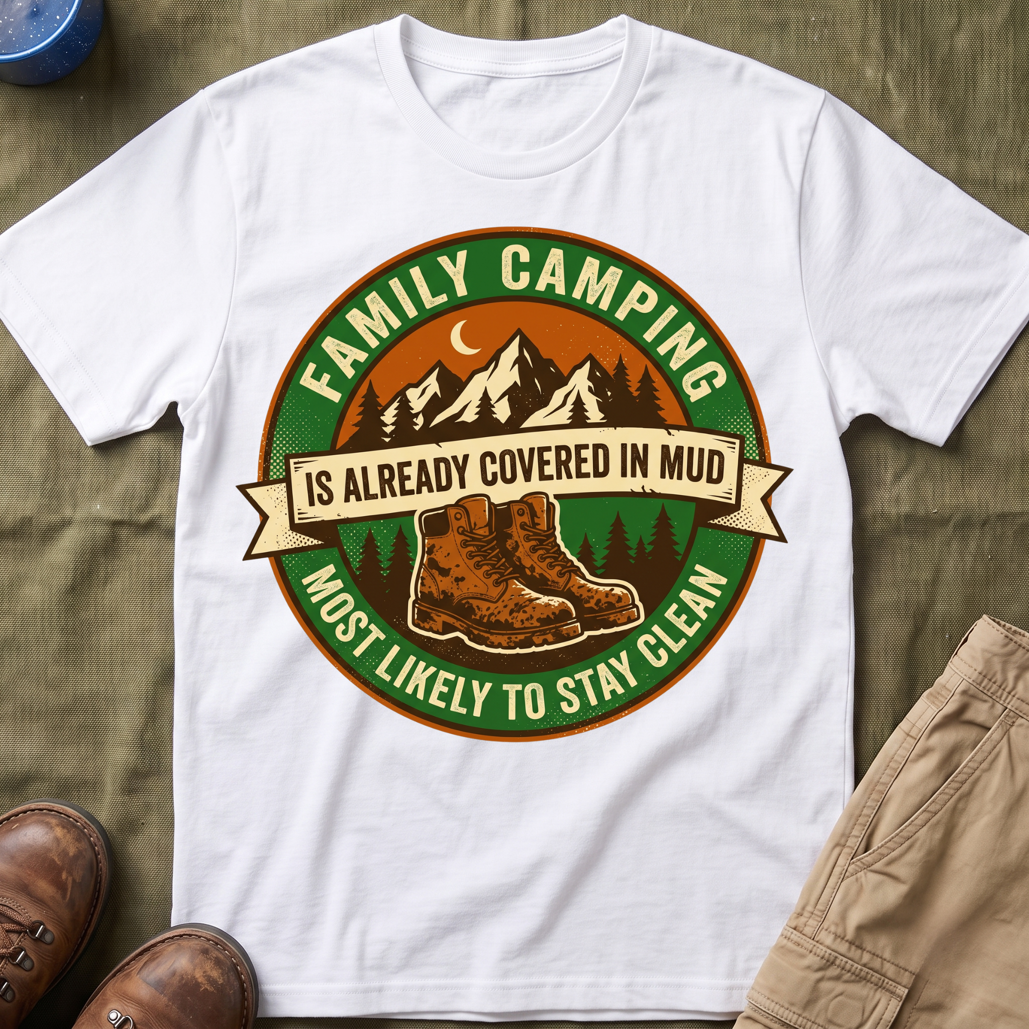 Most Likely To Stay Clean Is Already Covered In Mud T-Shirt
