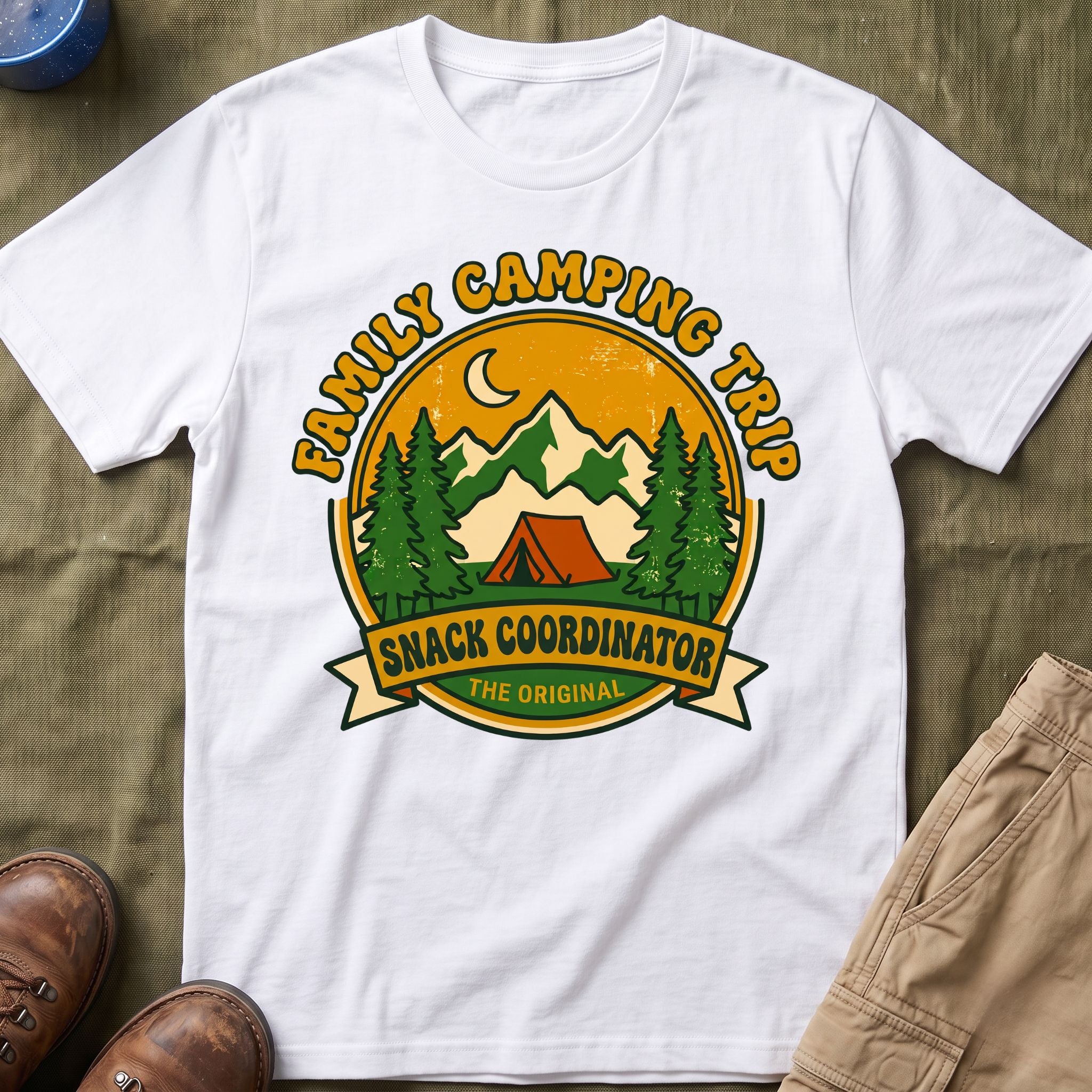 Family Camping Trip — Snack Coordinator Matching T-Shirt