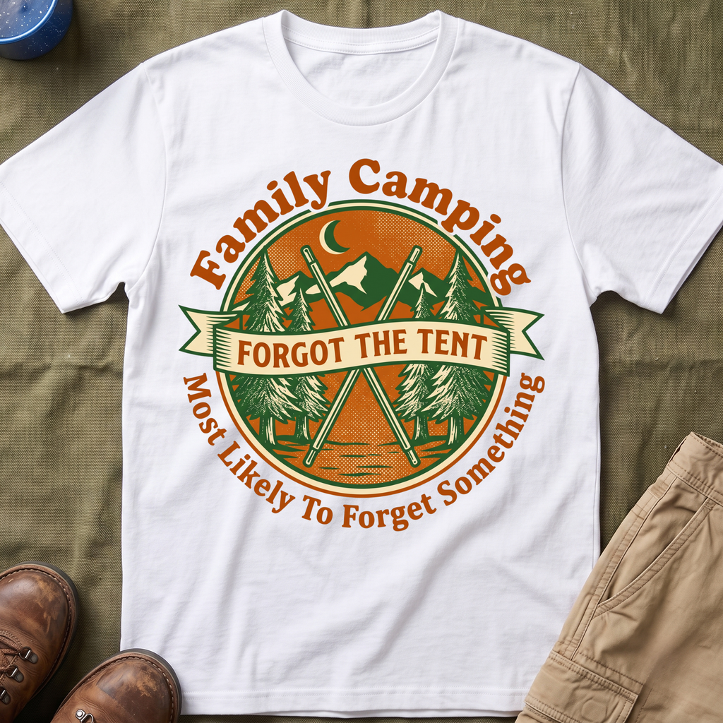 Most Likely To Forget Something Forgot The Tent T-Shirt