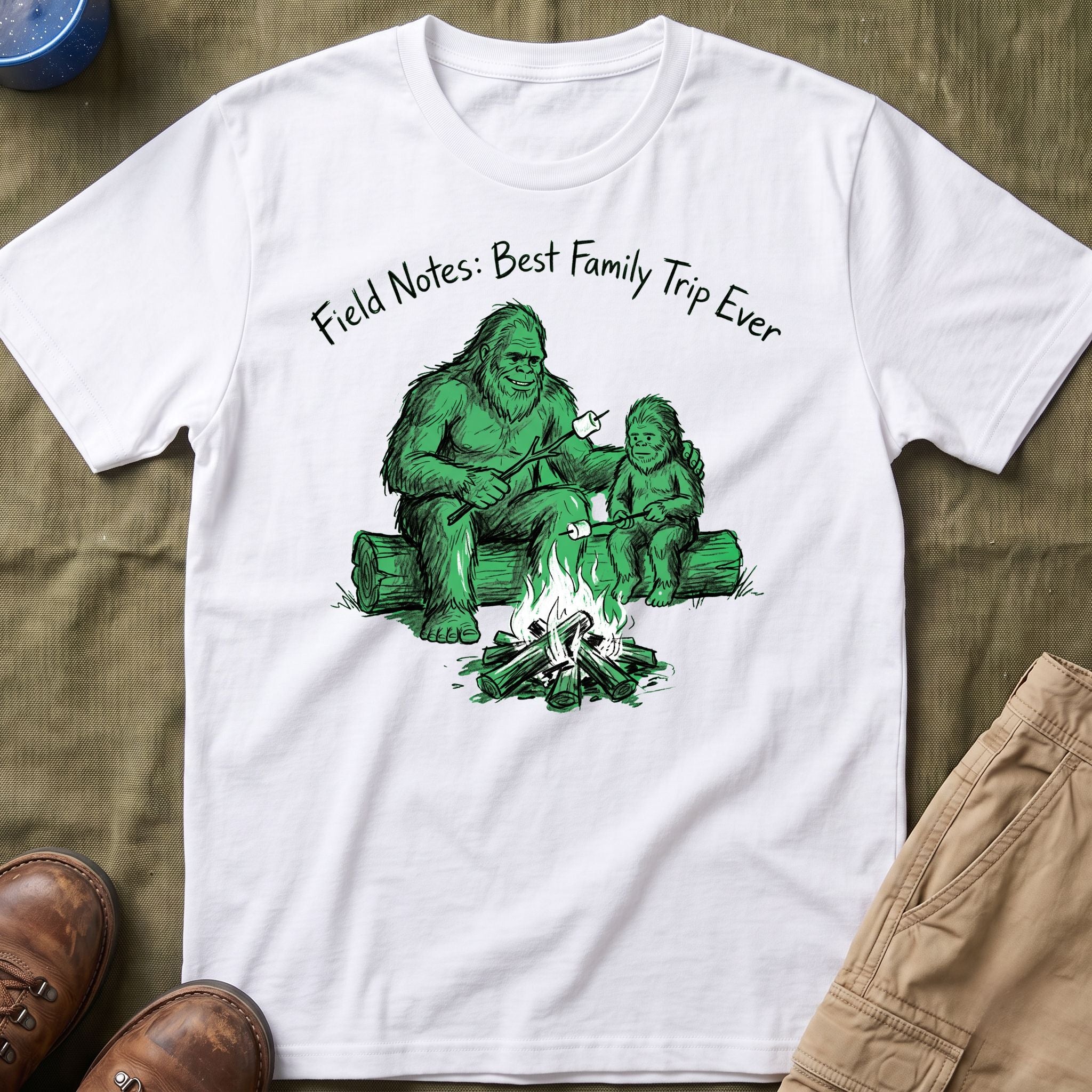 Field Notes — Best Family Trip Ever With Bigfoot T-Shirt