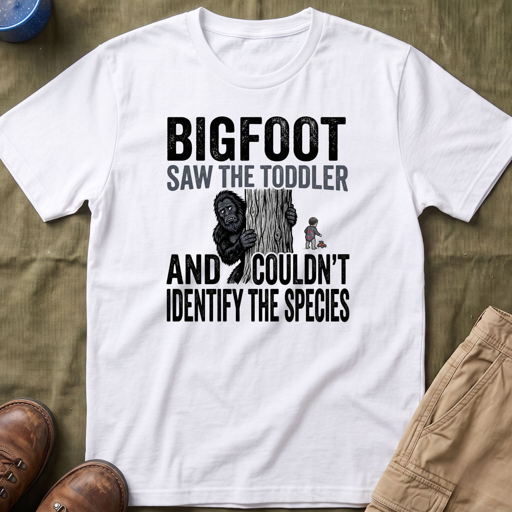 Bigfoot Saw The Toddler — And Couldn't Identify The Species Matching T-Shirt