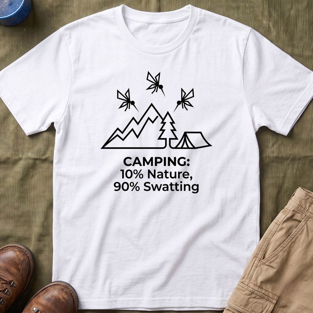 Camping — 10% Nature, 90% Swatting With Mosquitoes T-Shirt