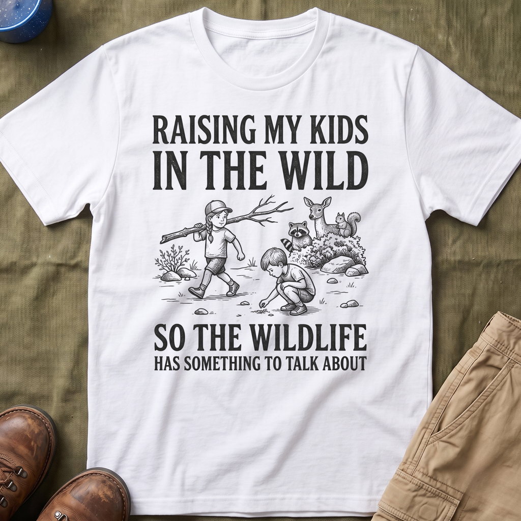 Raising My Kids In The Wild T-Shirt