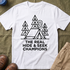 The Real Hide & Seek Champions With Bigfoot — Light Edition T-Shirt