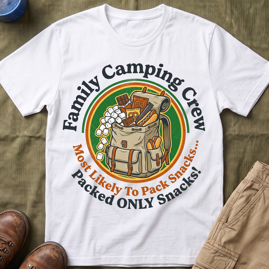 Most Likely To Pack Snacks Packed Only Snacks — Retro T-Shirt