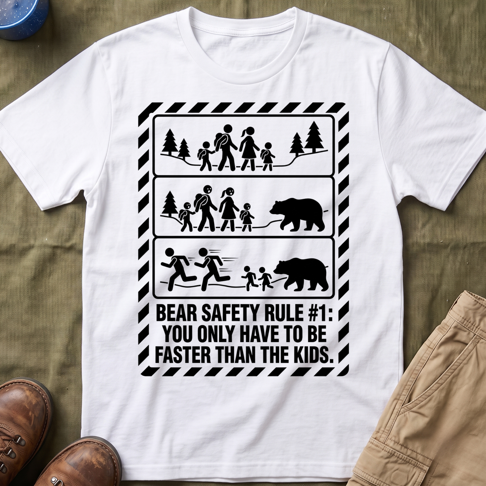 Bear Safety Rule #1 — You Only Have To Be Faster Than The Kids T-Shirt
