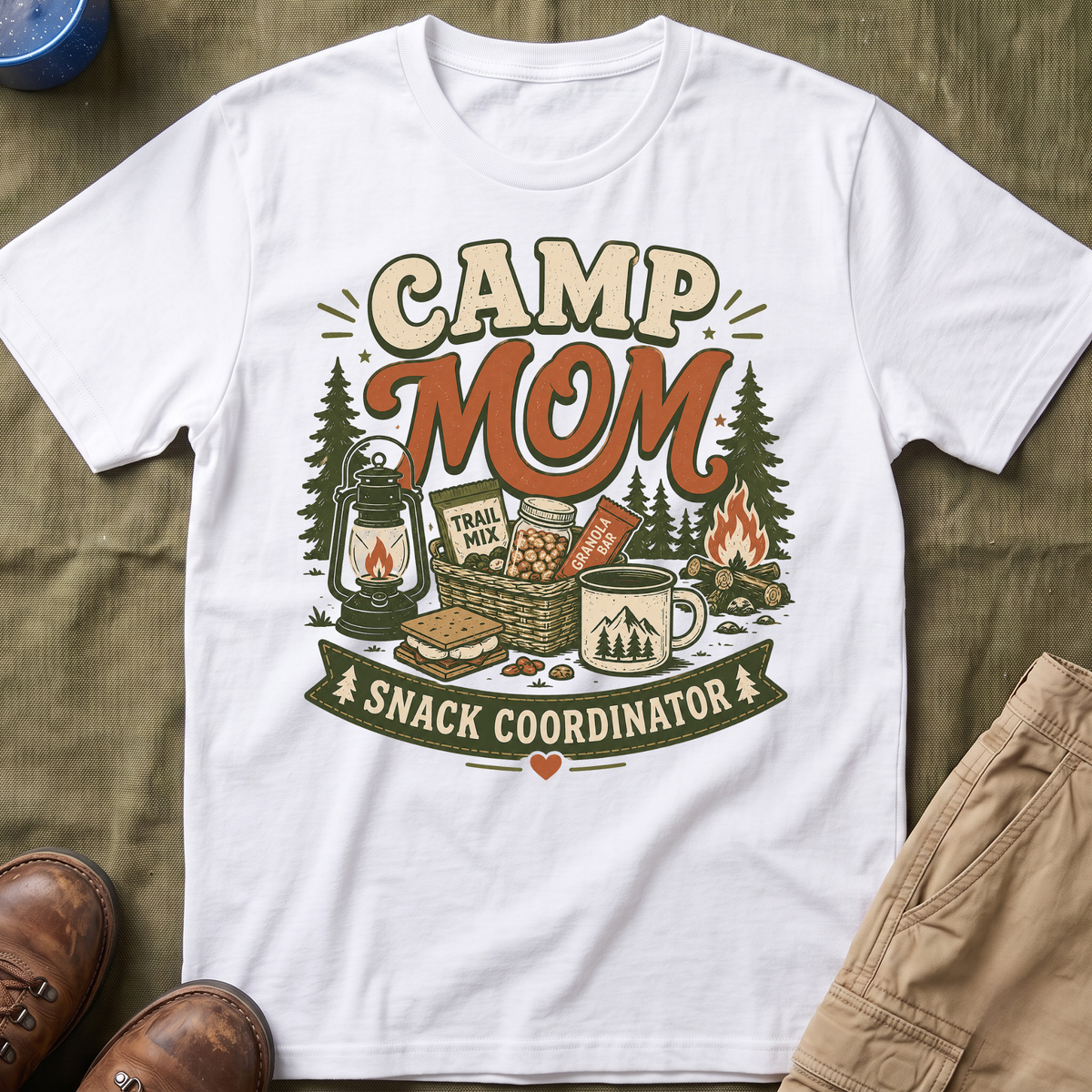 Camp Mom — Snack Coordinator Retro T-Shirt