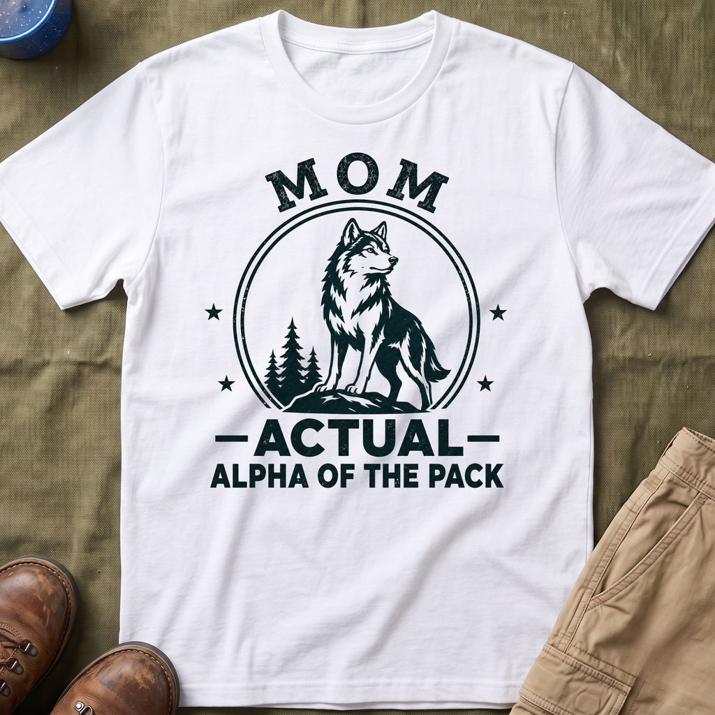 Mom — Actual Alpha Of The Pack Matching T-Shirt