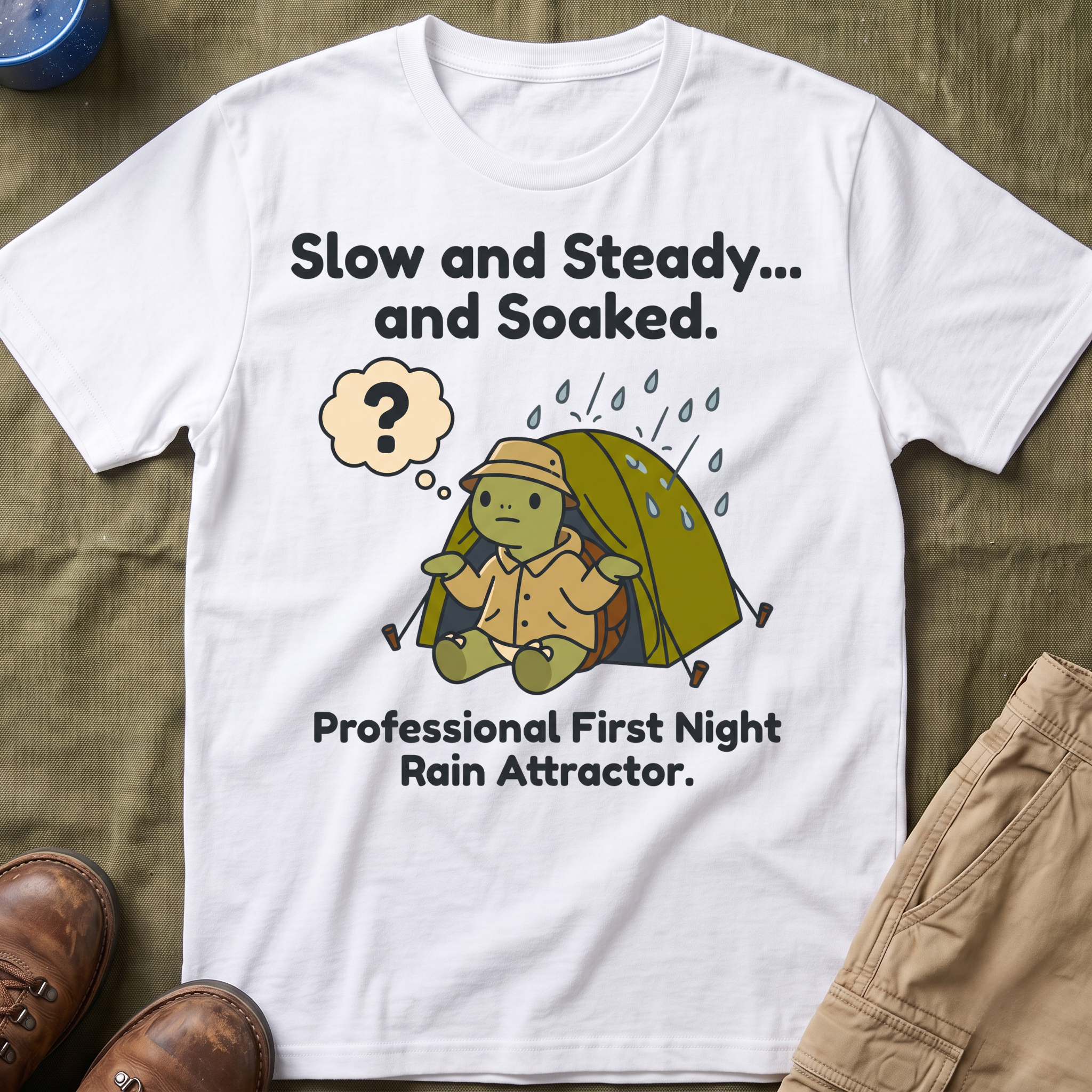 Slow and Steady and Soaked — Professional First Night Rain Attractor T-Shirt