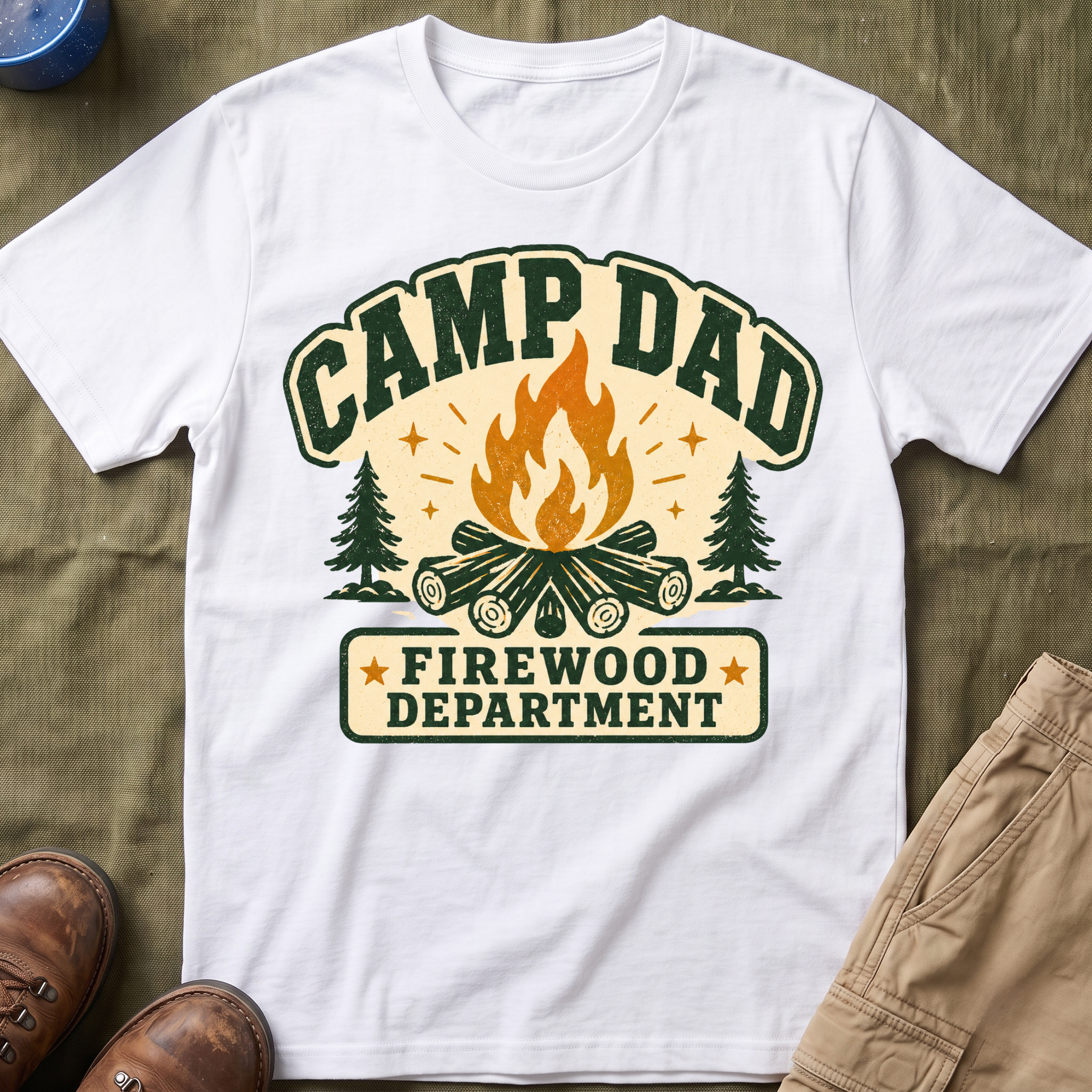 Camp Dad — Firewood Department T-Shirt