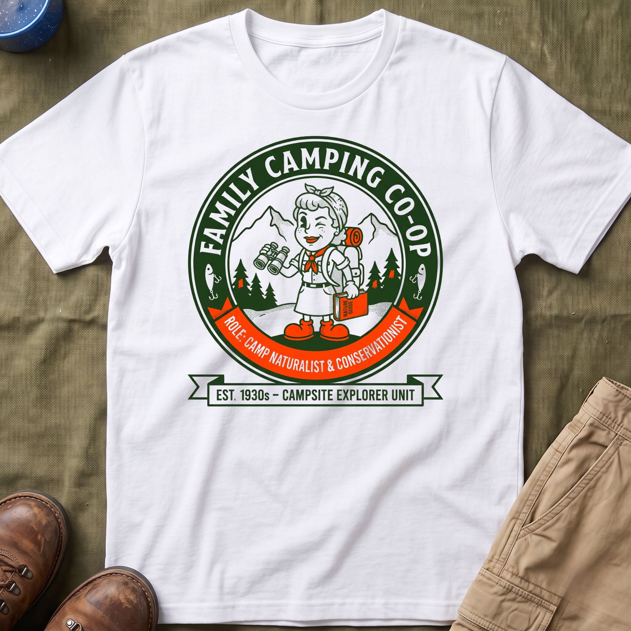 Family Camping Coop —  Camp Naturalist & Conservationist Matching T-Shirt