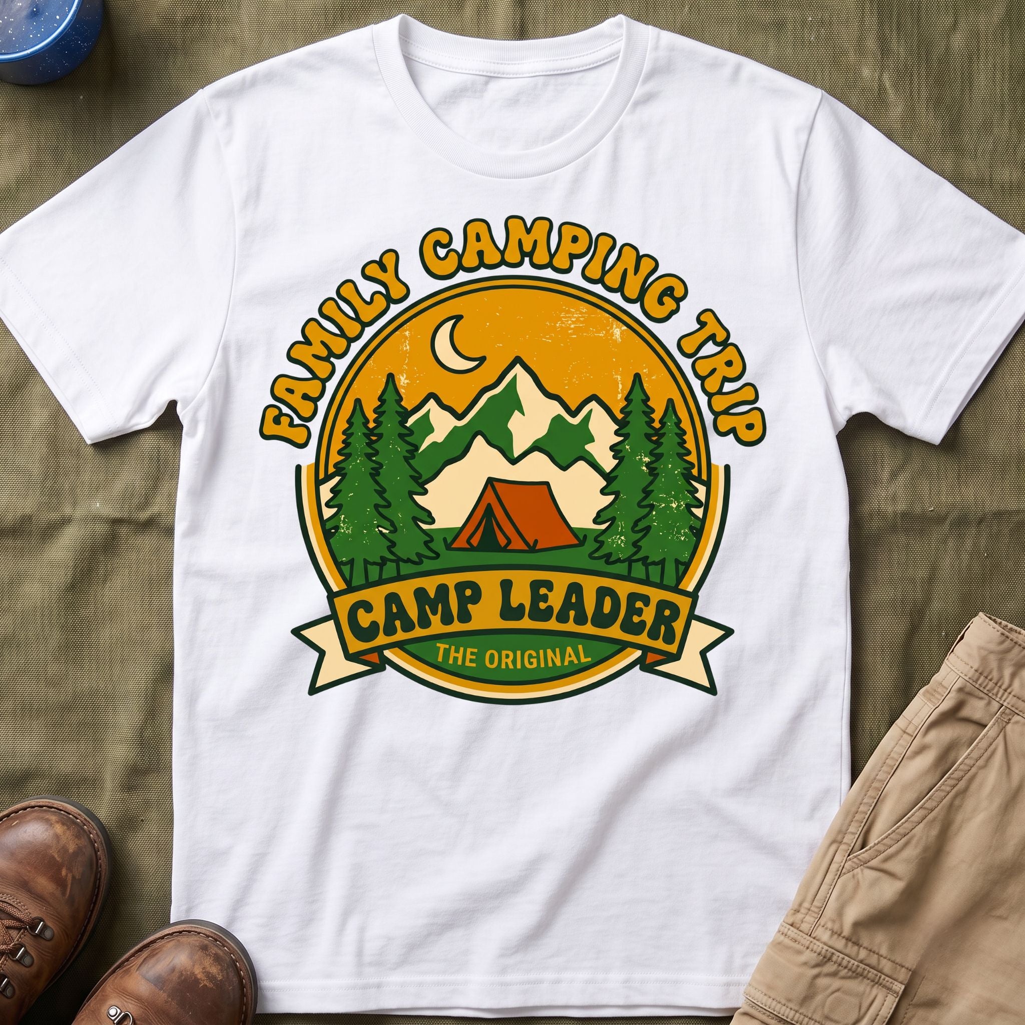 Family Camping Trip — Camp Leader Matching T-Shirt